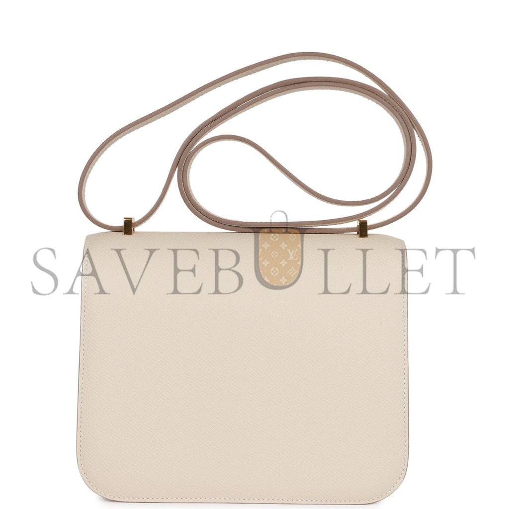 HERMES CONSTANCE 18 CRAIE EPSOM GOLD HARDWARE (18*15*4cm)