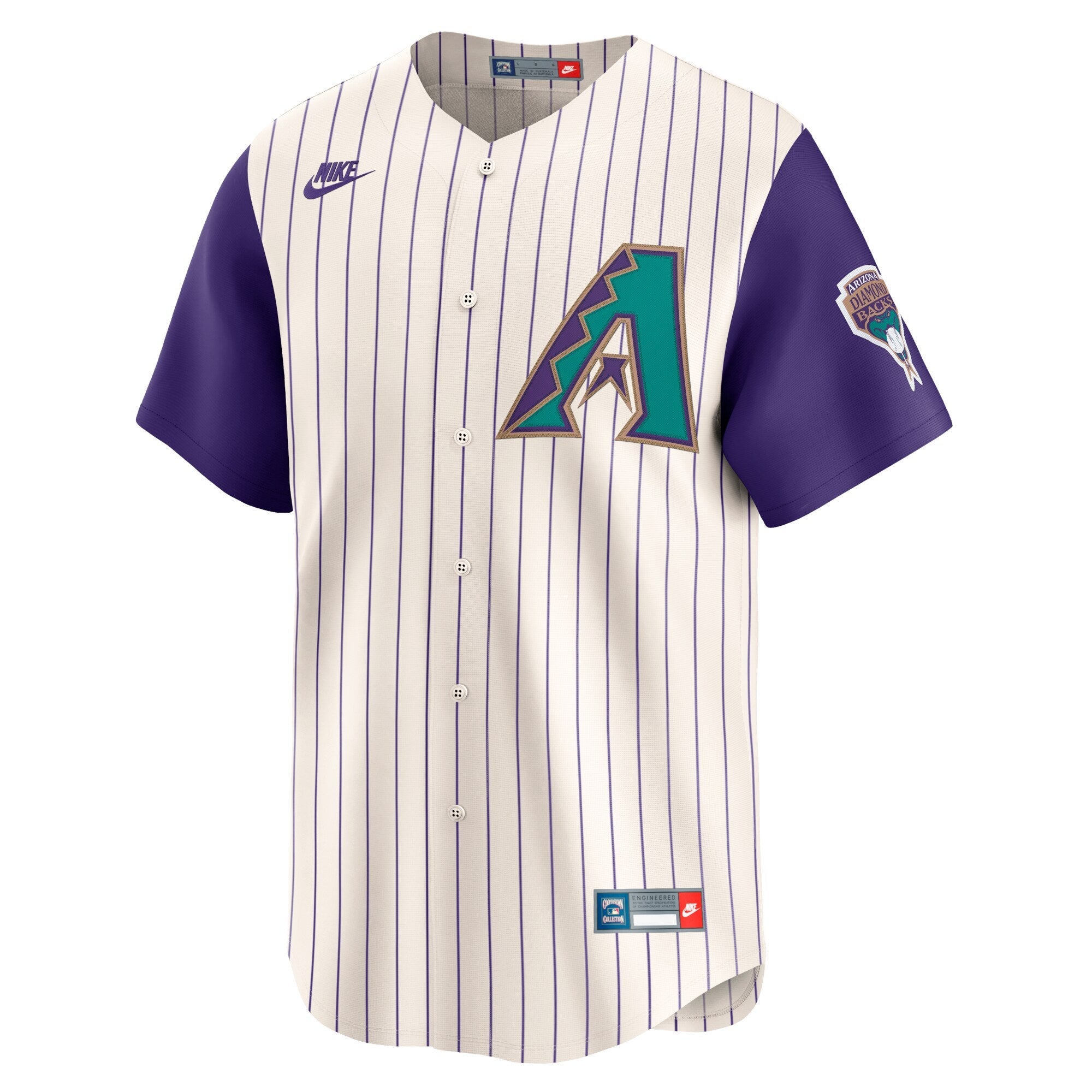Randy Johnson Arizona Diamondbacks  Throwback Cooperstown Collection Limited Jersey - Cream
