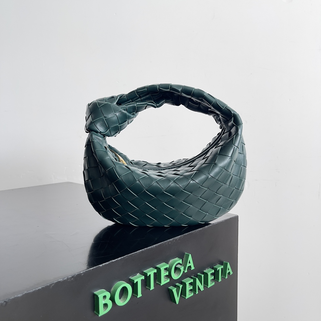 TOP Bottega Veneta BV Jodie Bag Teen 23*15*5cm - Emerald Green