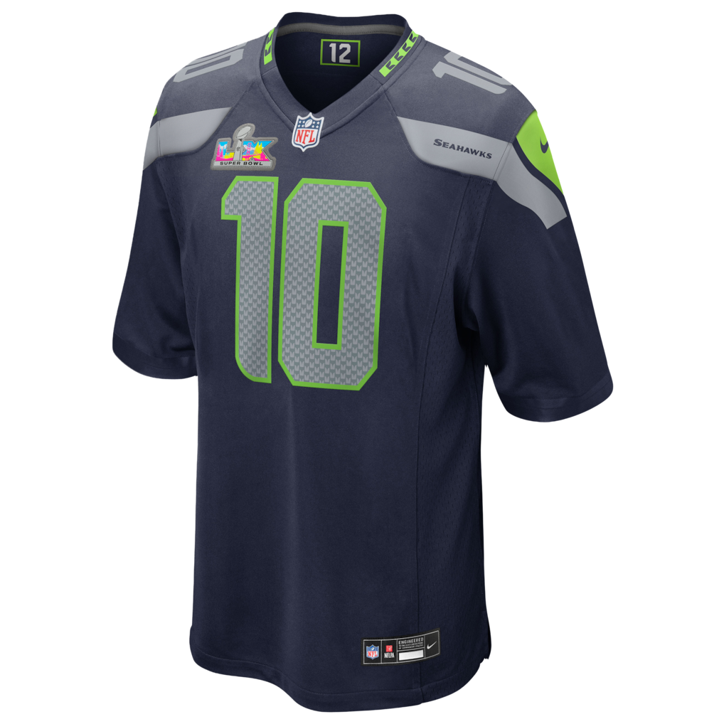 Men's Seattle Seahawks Cooper Kupp Super Bowl LX Patch Jersey - Navy
