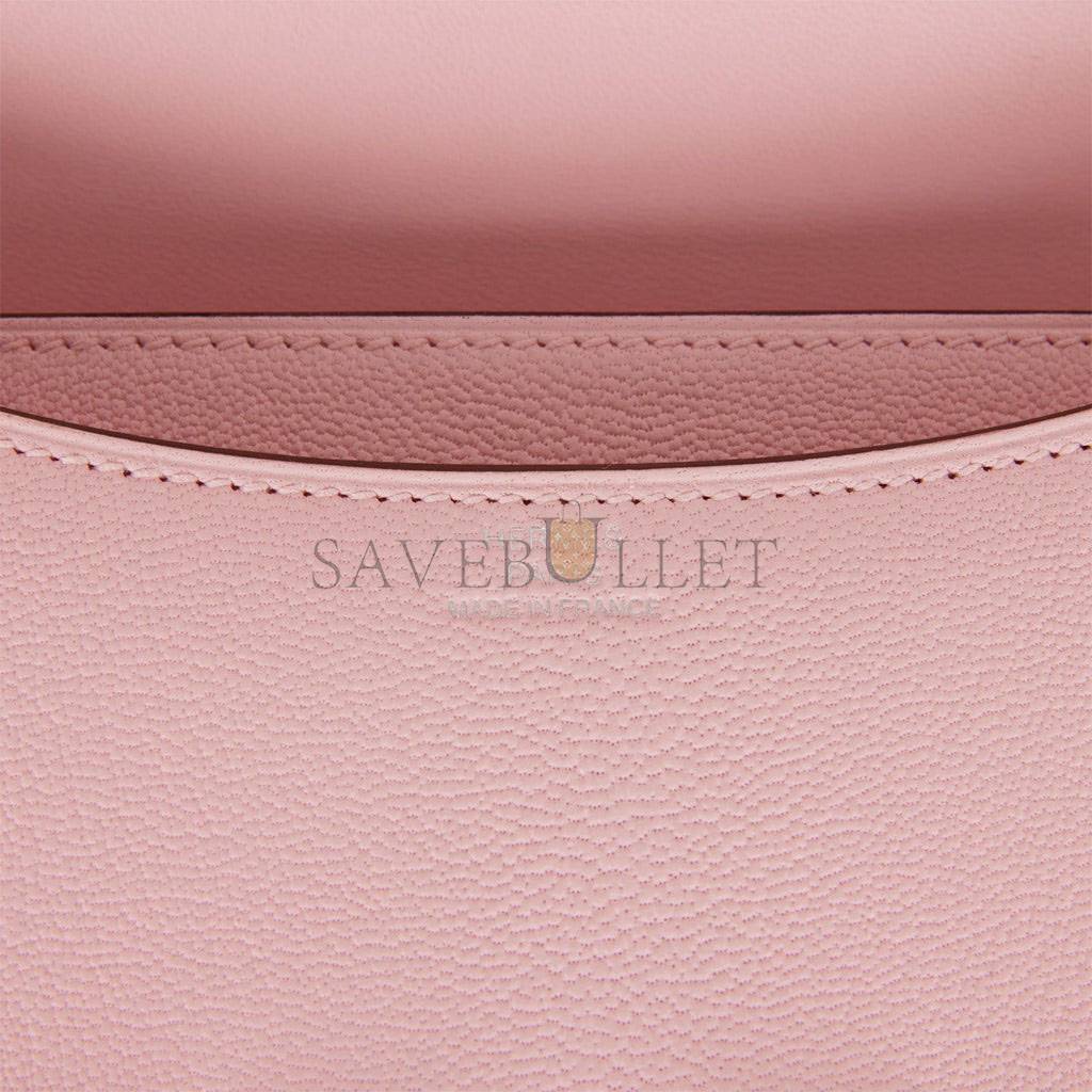 HERMES CONSTANCE 18 CHEVRE PALLADIUM HARDWARE (18*15*4cm)