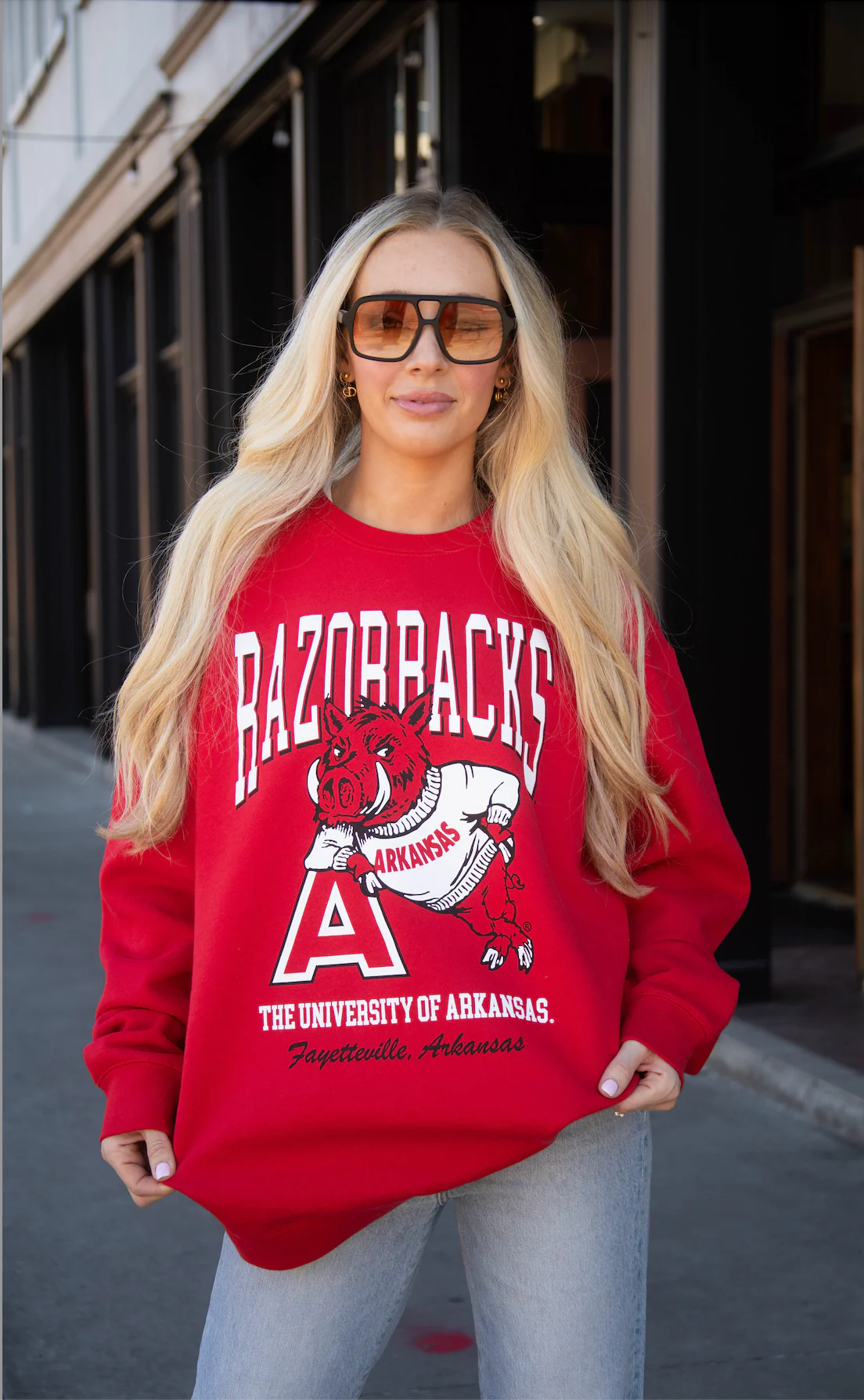 charlie southern: razorback vault sweatshirt