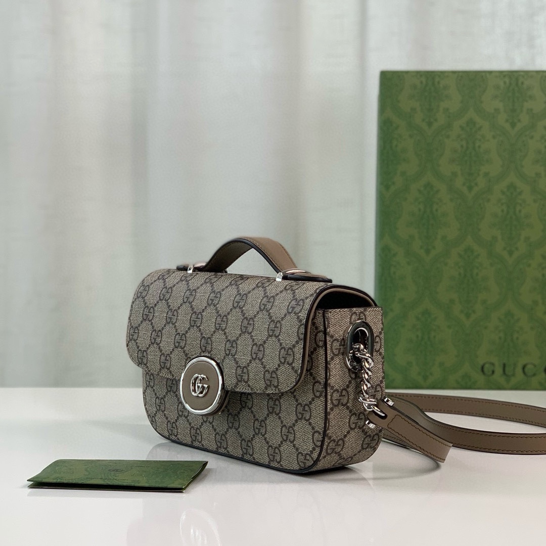 TOP GUCCI Petite GG Bag 21x10x5cm - Beige