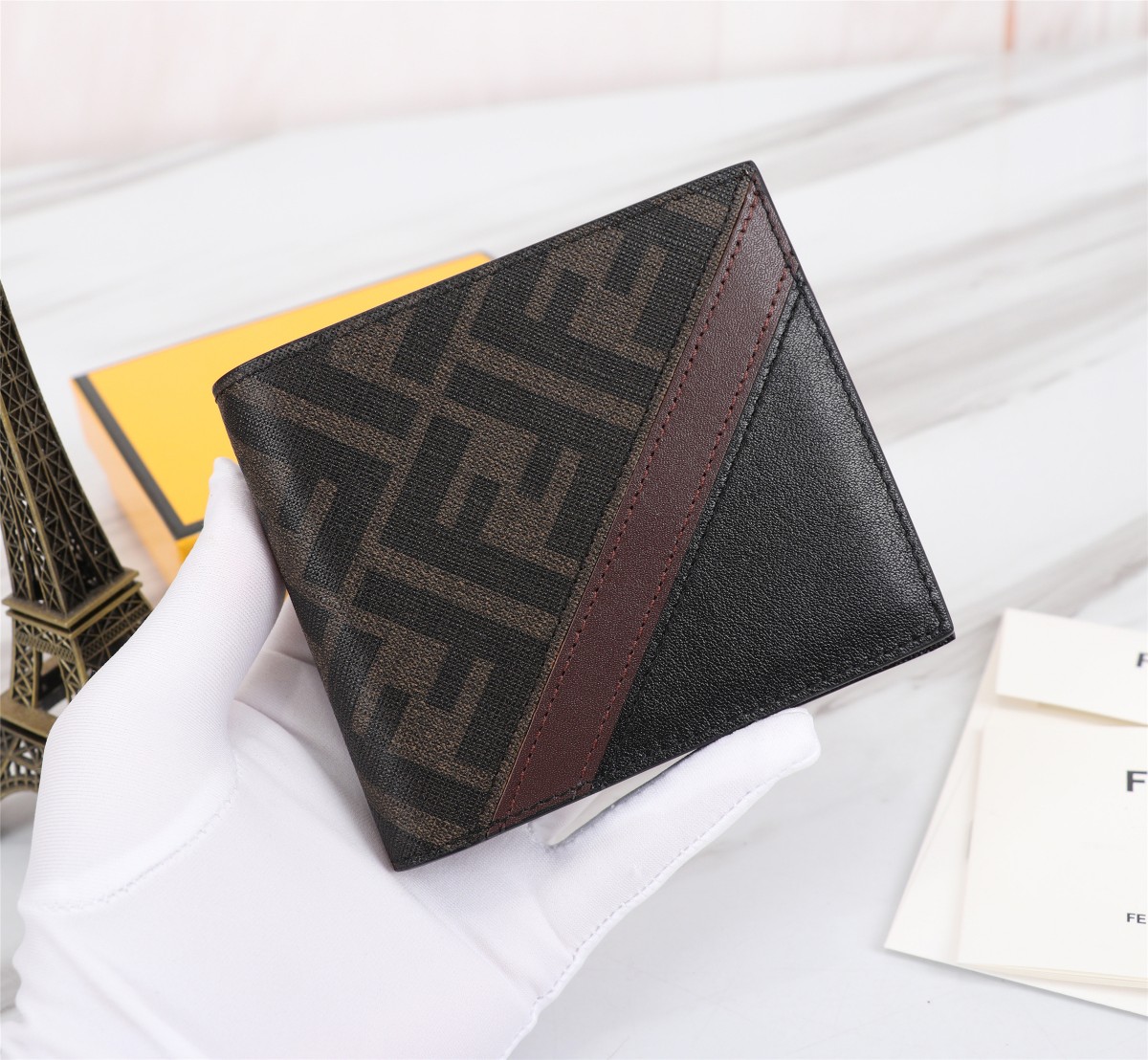 TOP FENDI PVC Leather Wallet