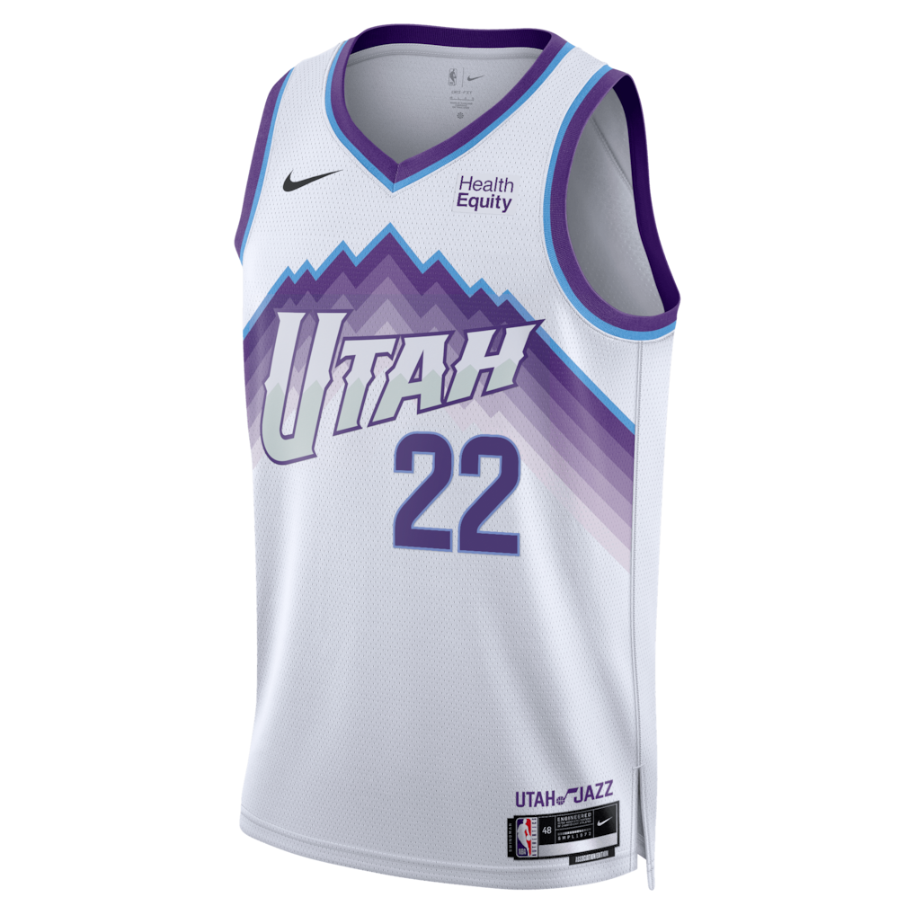Unisex Darryn Peterson White Utah Jazz Swingman Jersey - Association Edition