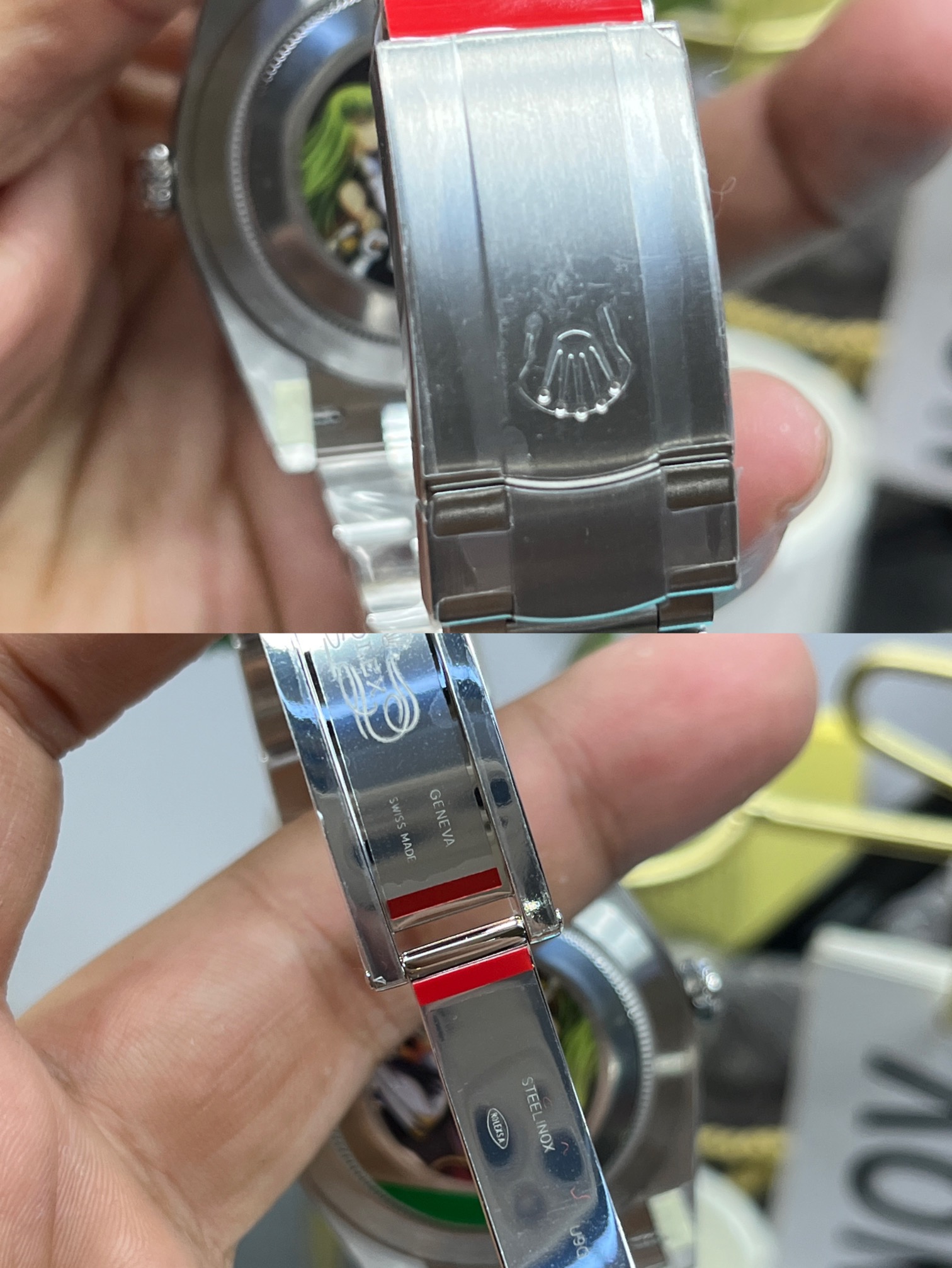 TOP ROLEX Oyster Perpetual W36mm Stainless Steel Turquise Blue/Celebration motif Dial Watch - Sliver