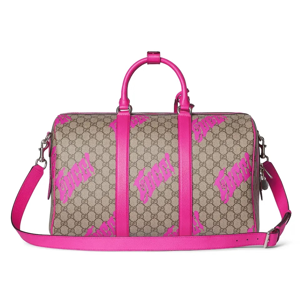 TOP GUCCI Travel Bag 44 x 29 x 23 cm - Brown and Pink