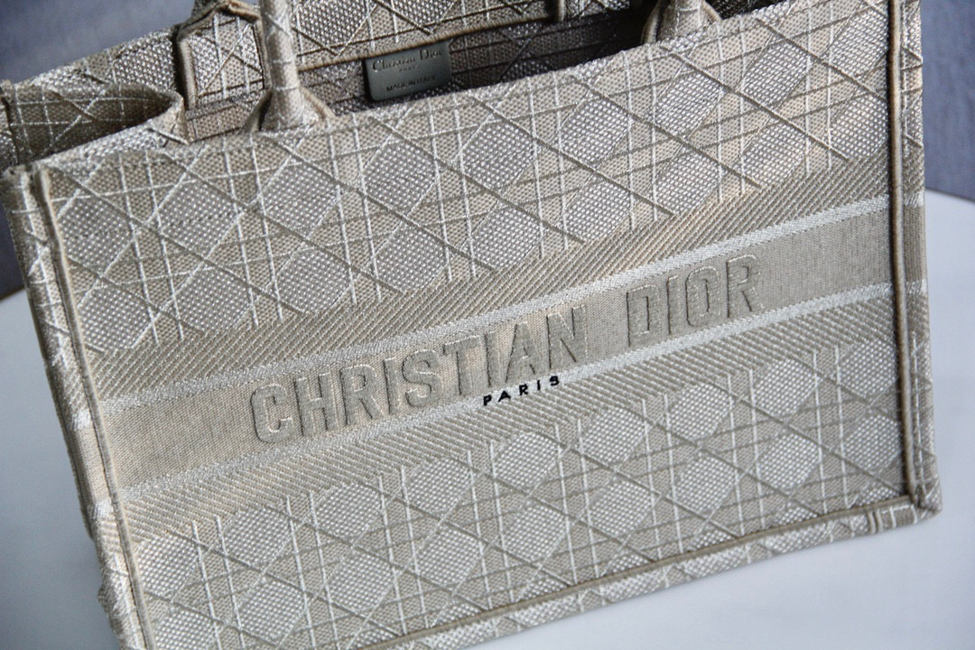 TOP Christian Dior Book Tote Bag Medium  36.5x28x17.5cm - Beige/Ivory