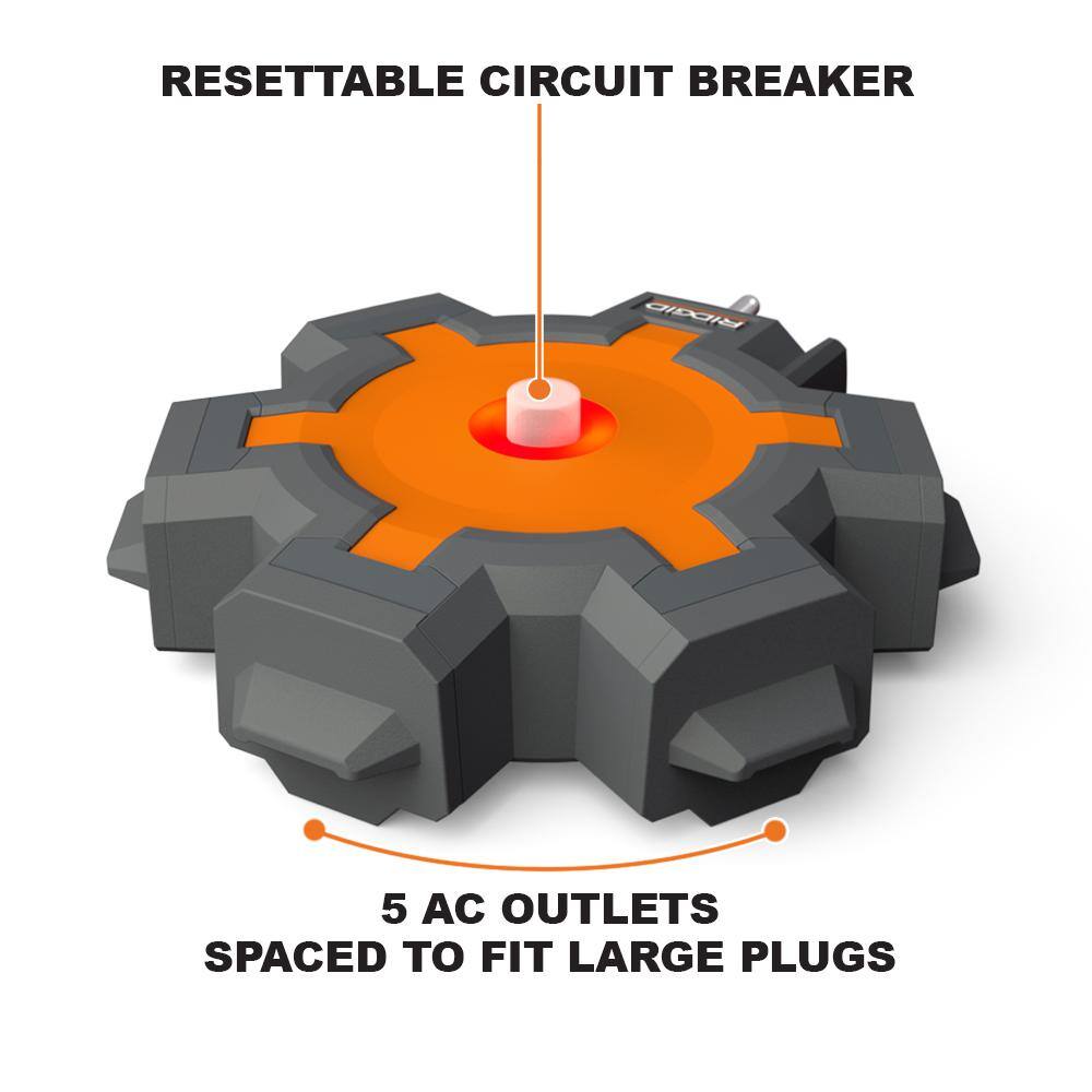 5-Outlet Extension Cord Hub