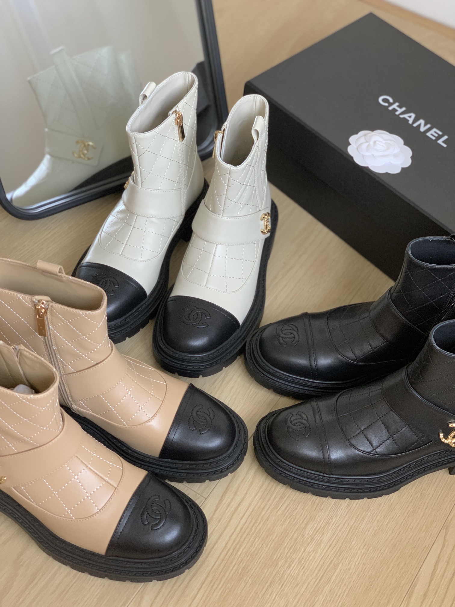 TOP CHANEL Classic Thick Heel Boots - 3 Colors