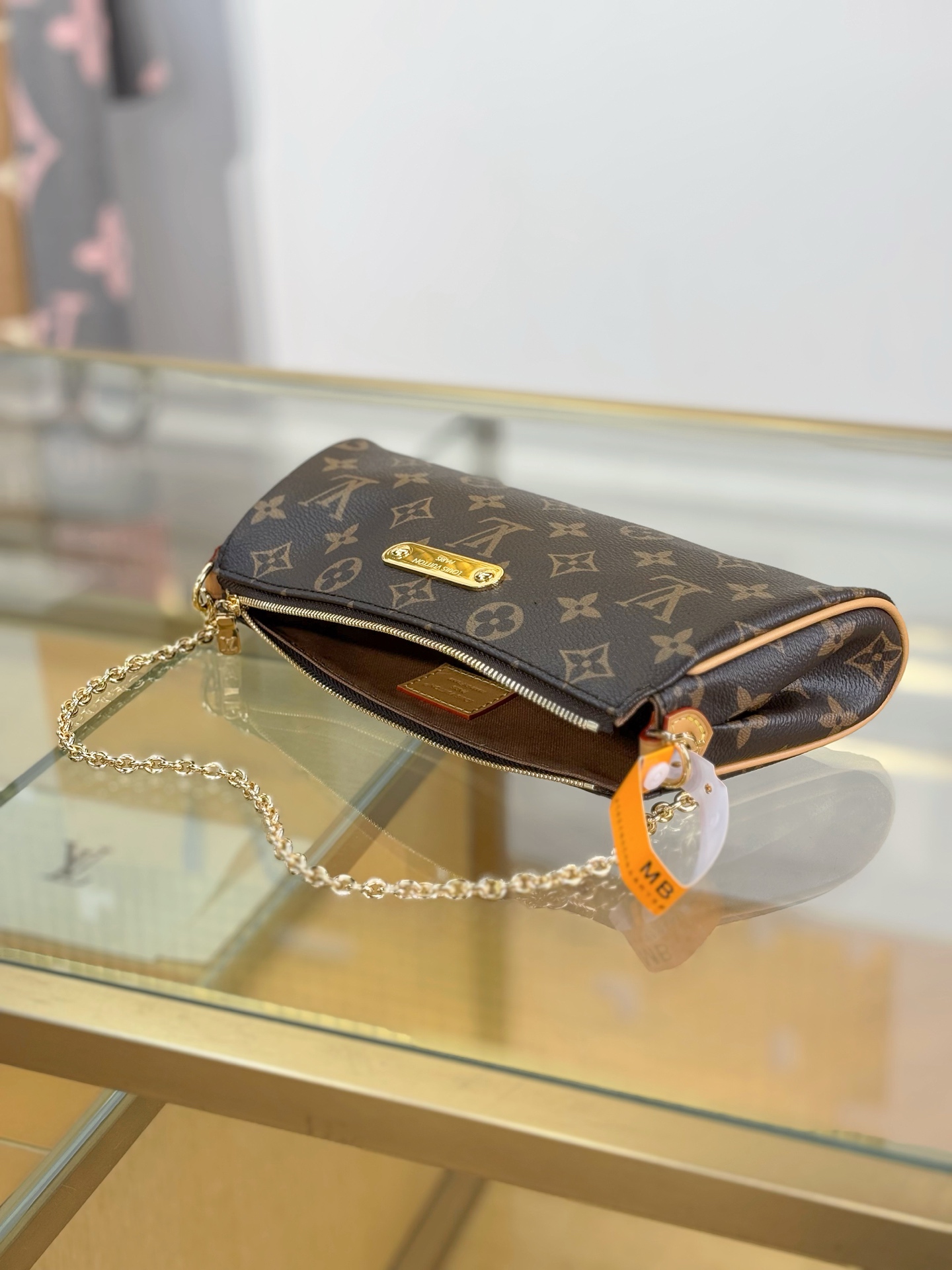 TOP Louis Vuitton LV Pochette Eva Monogram 27x11x5cm - Brown