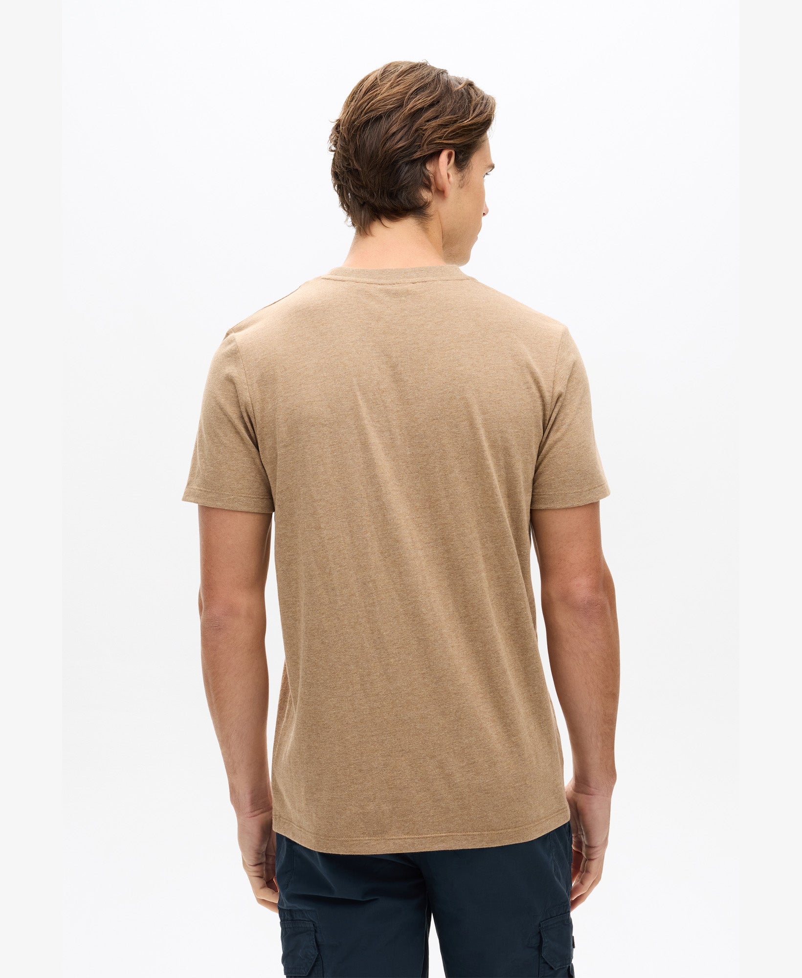 Vintage Logo Chest Tee | Buck Tan Brown Marle
