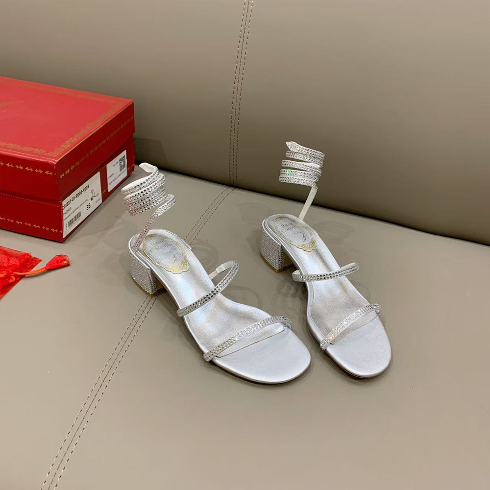 Rene Caovolla Juniper Metallic Sandals (Replica)