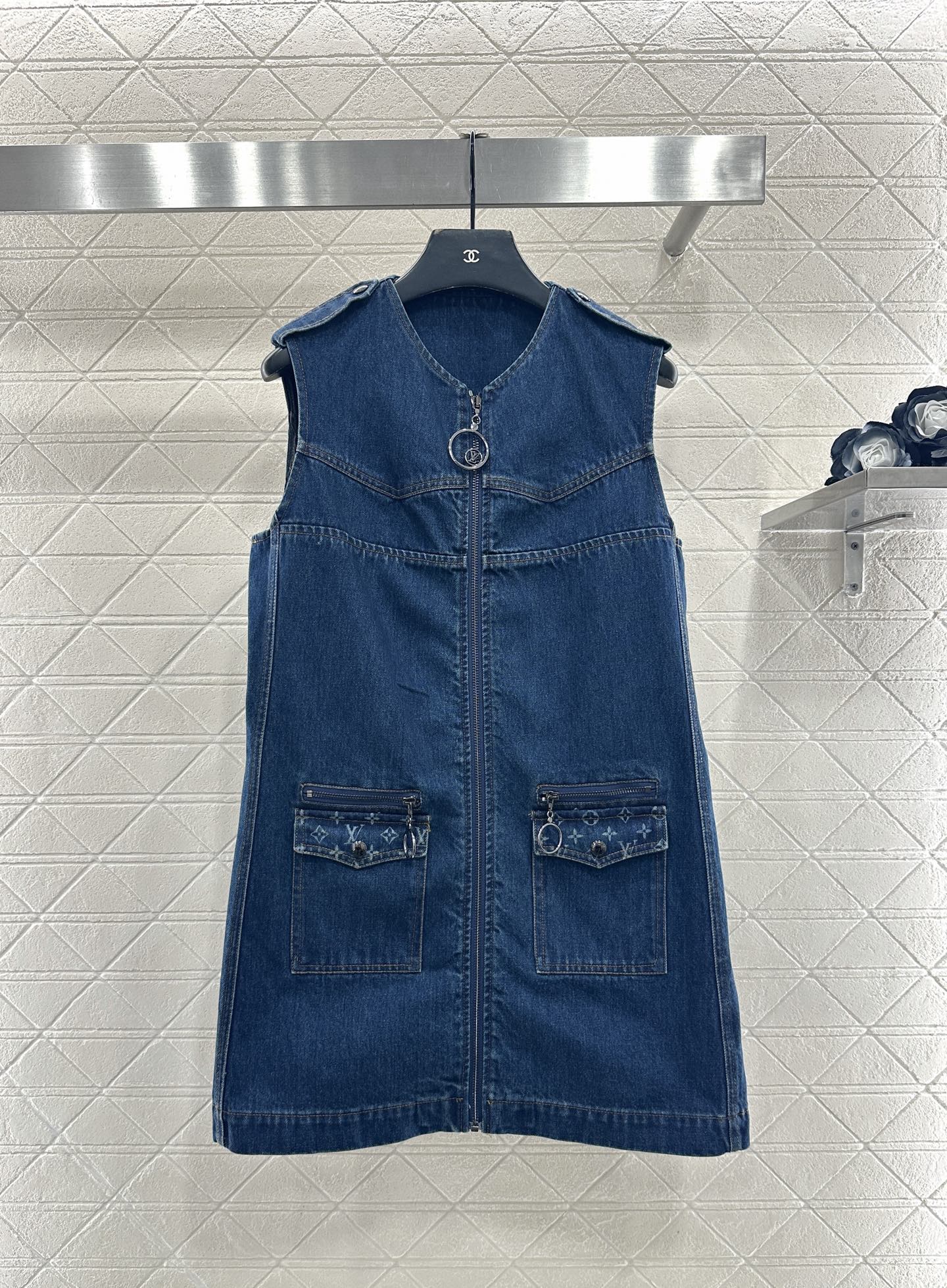 TOP Louis Vuitton LV Sleeveless  Dress - Blue