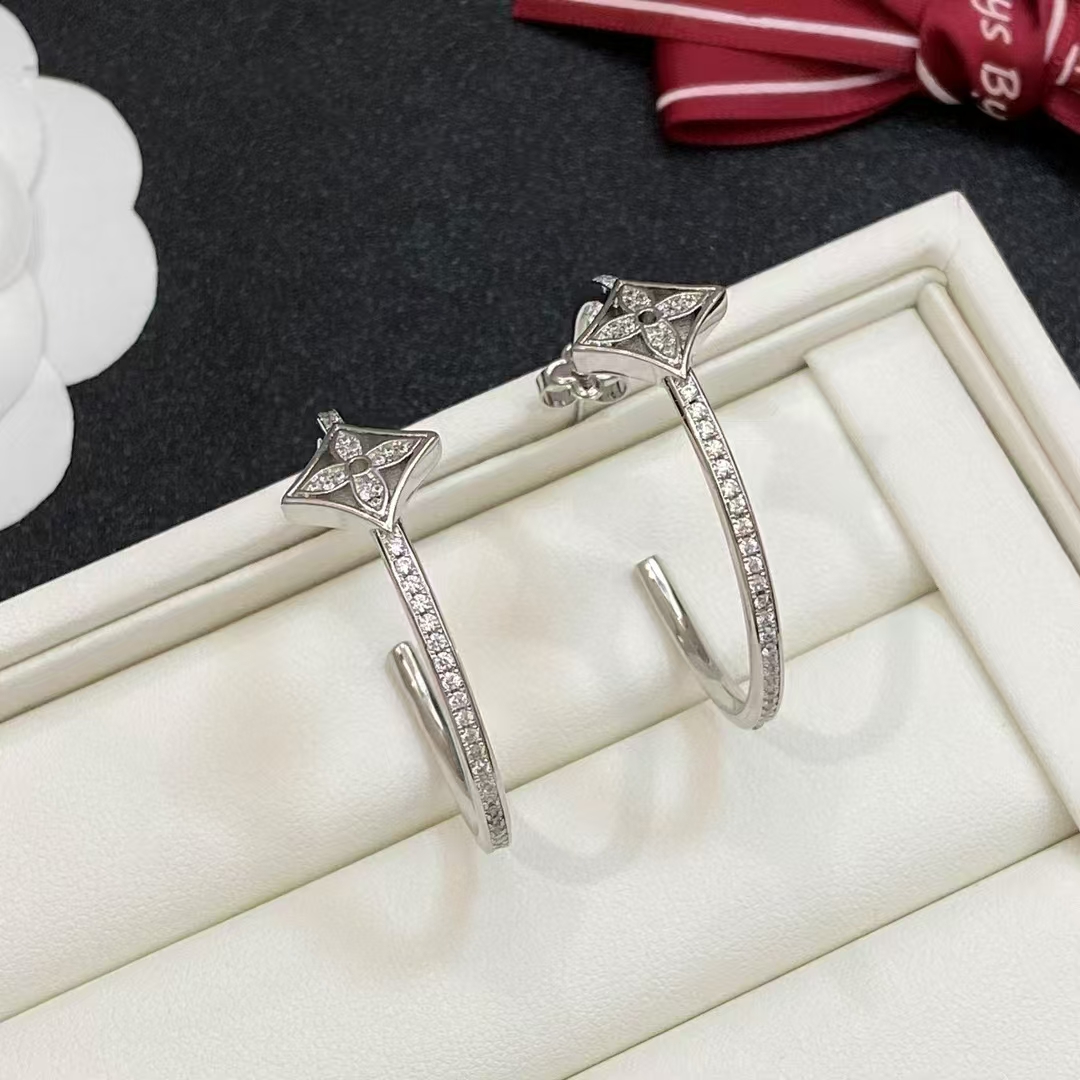 TOP Louis Vuitton LV Earrings - Sliver