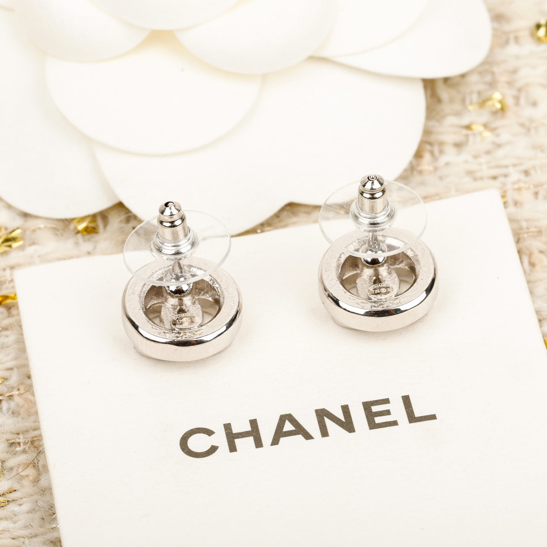 TOP CHANEL CC Earrings - Sliver