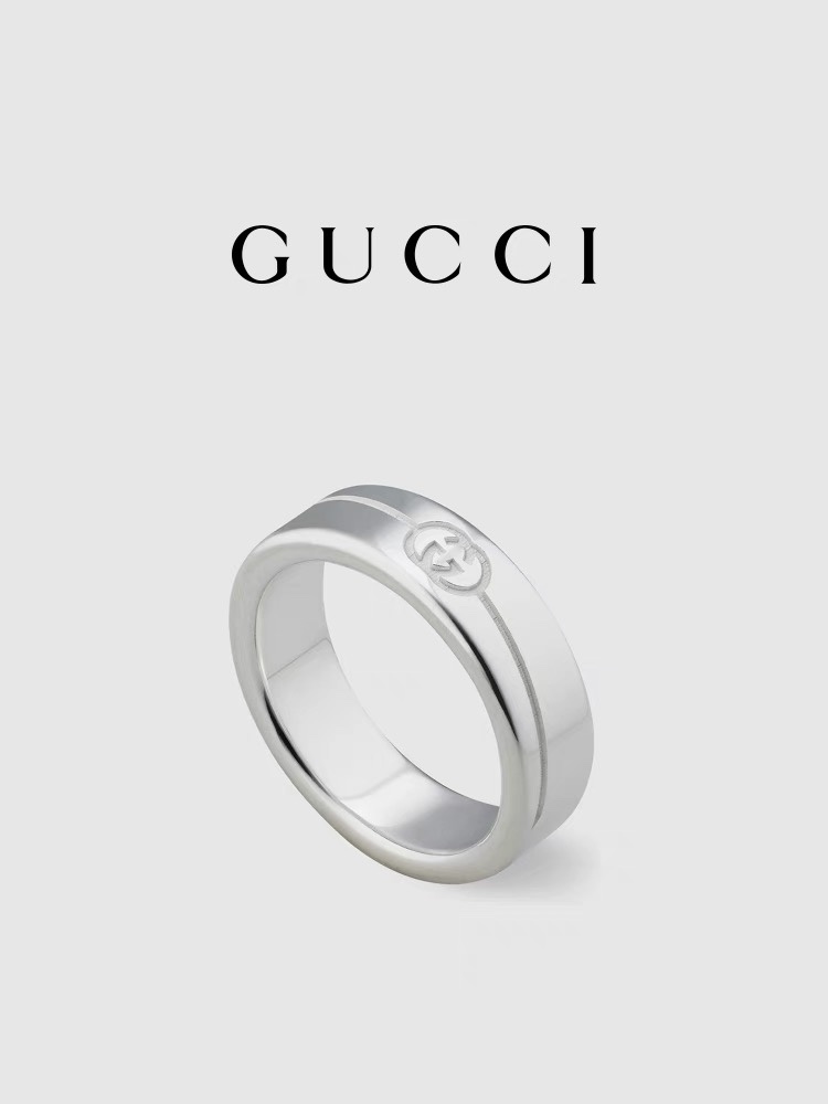 TOP GUCCI GG Ring - Sliver
