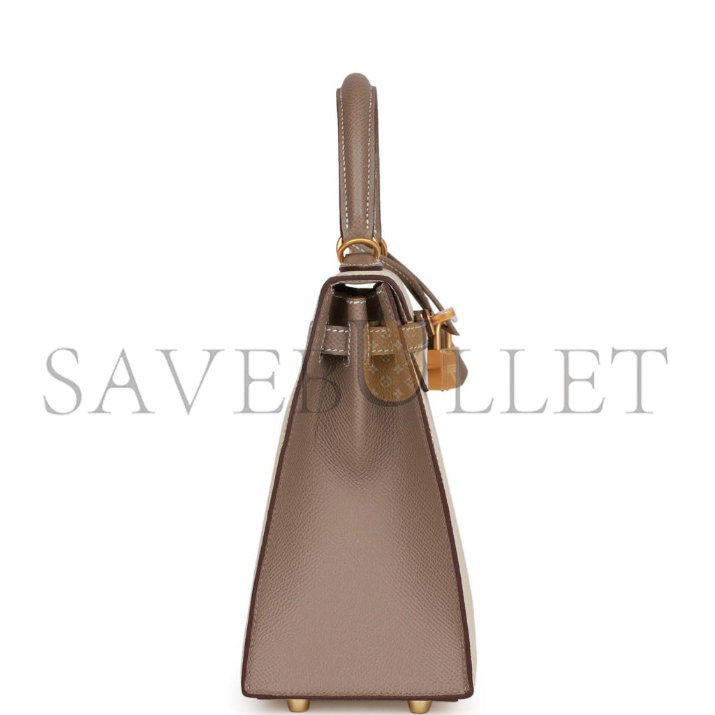 HERMES MASTER KELLY 25 EPSOM BRUSHED GOLD HARDWARE (25*17*7cm)