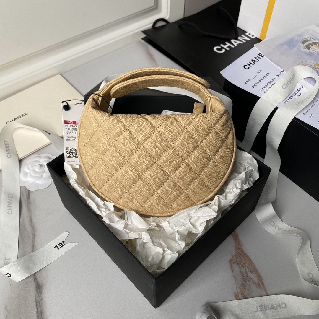 TOP CHANEL Loop Bag Cowhide 18cm with Chains - 2 Color&GHW
