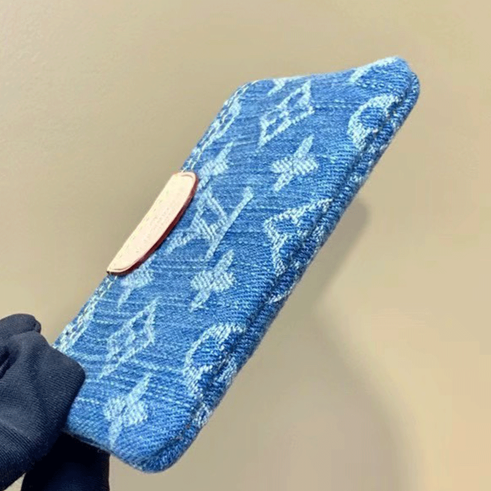 Louis Vuitton LV Jacquard Denim Key Bag （Replica）