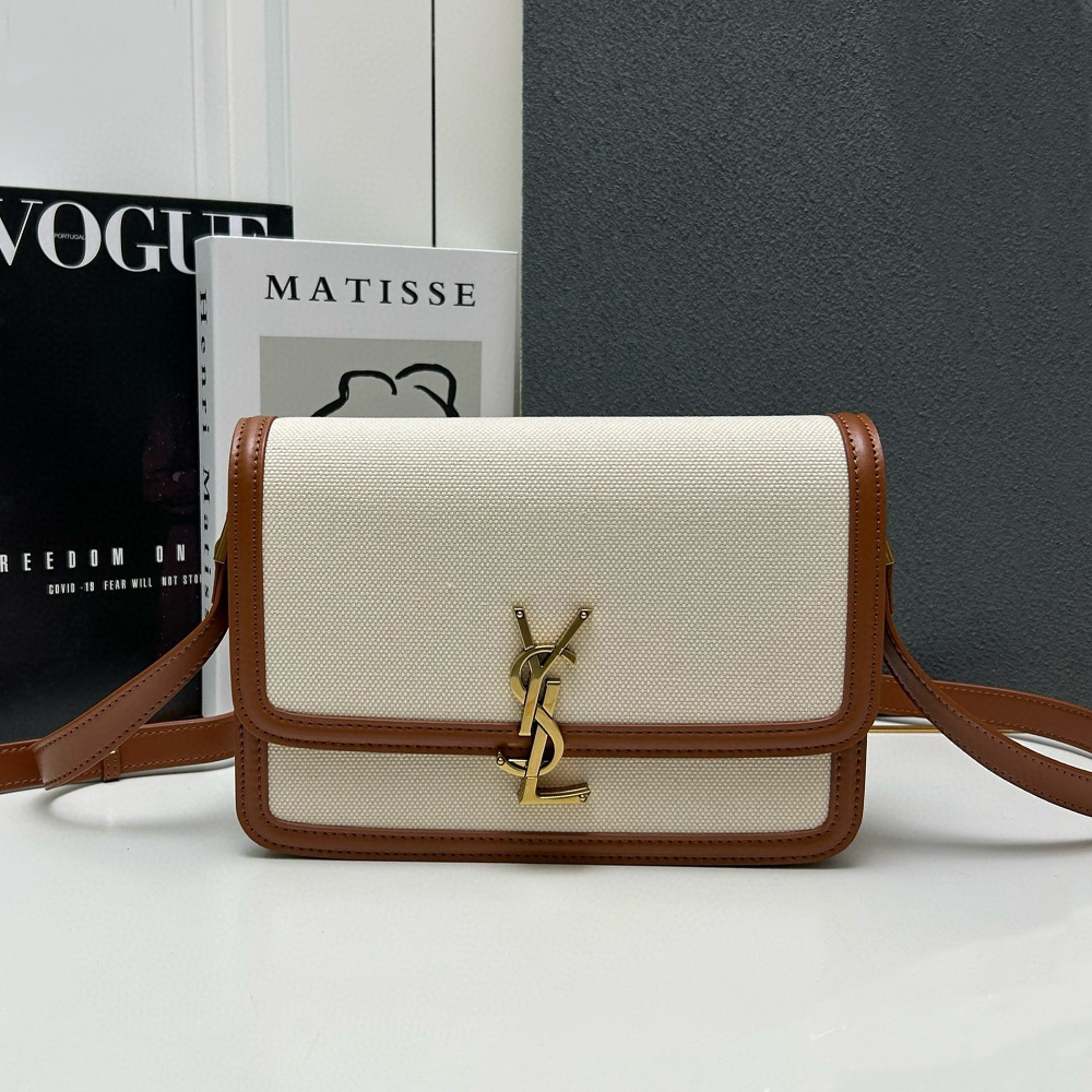 Saint Laurent YSL Solferino Canvas Box Bag(Replica)