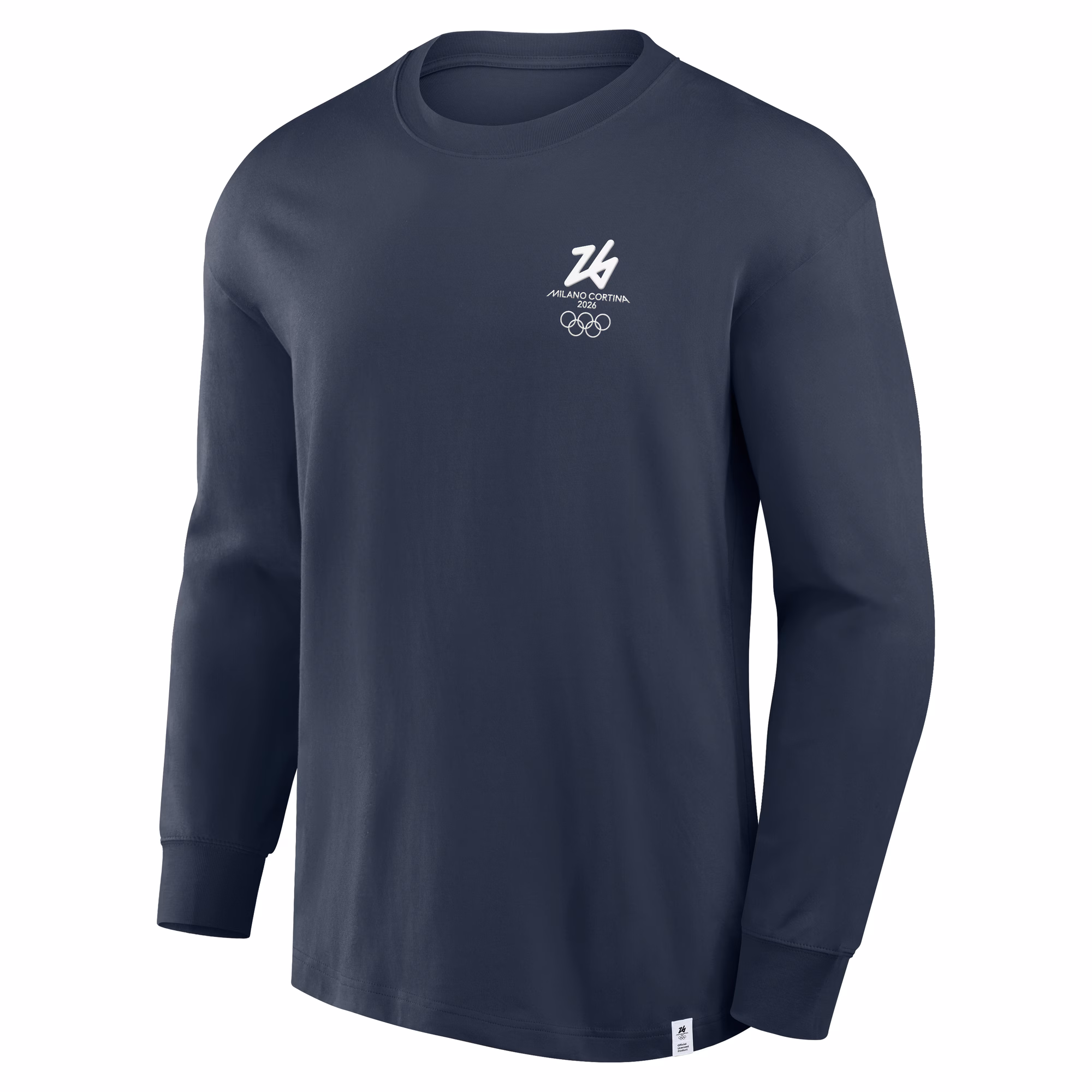 Milano Cortina 2026 Olympics Street Long Sleeve T-Shirt - Navy
