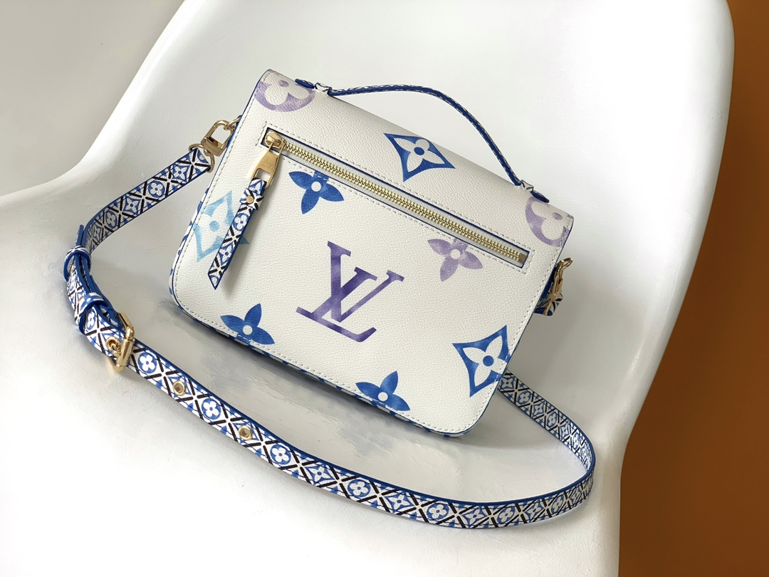 TOP Louis Vuitton LV L*V Pochette Métis 25.0 x 19.0 x 7.0 cm - Monogram flowers