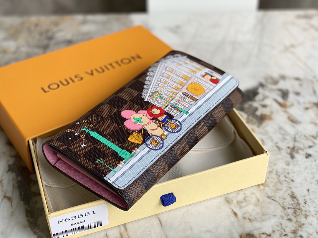 TOP Louis Vuitton LV Wallet 19 x 10.5 x 2 cm - Brown