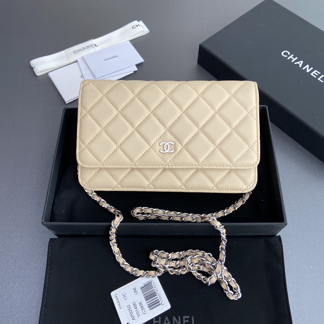 TOP CHANEL WOC Lambskin Flap Bag 20×13×3.5cm - 2 Color