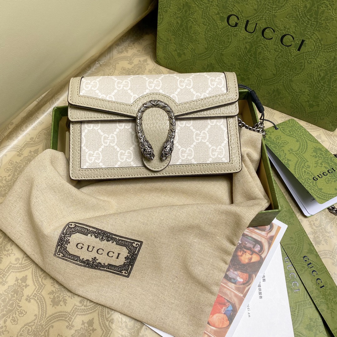 TOP GUCCI Dionysus Series GG Mini Handbag 16.5x10x4cm