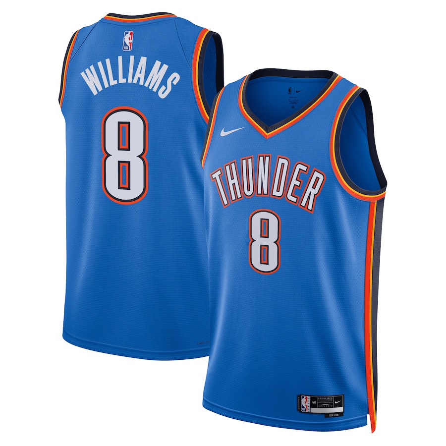 Oklahoma City Thunder Jalen Williams Blue Jersey - Icon Edition