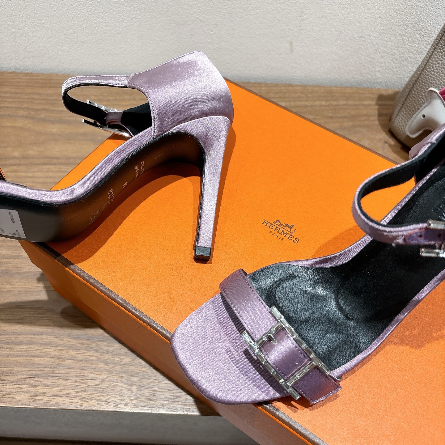 TOP HERMES Eclair 4.5cm/7cm/10.5cm High Heels Shoes - Purple