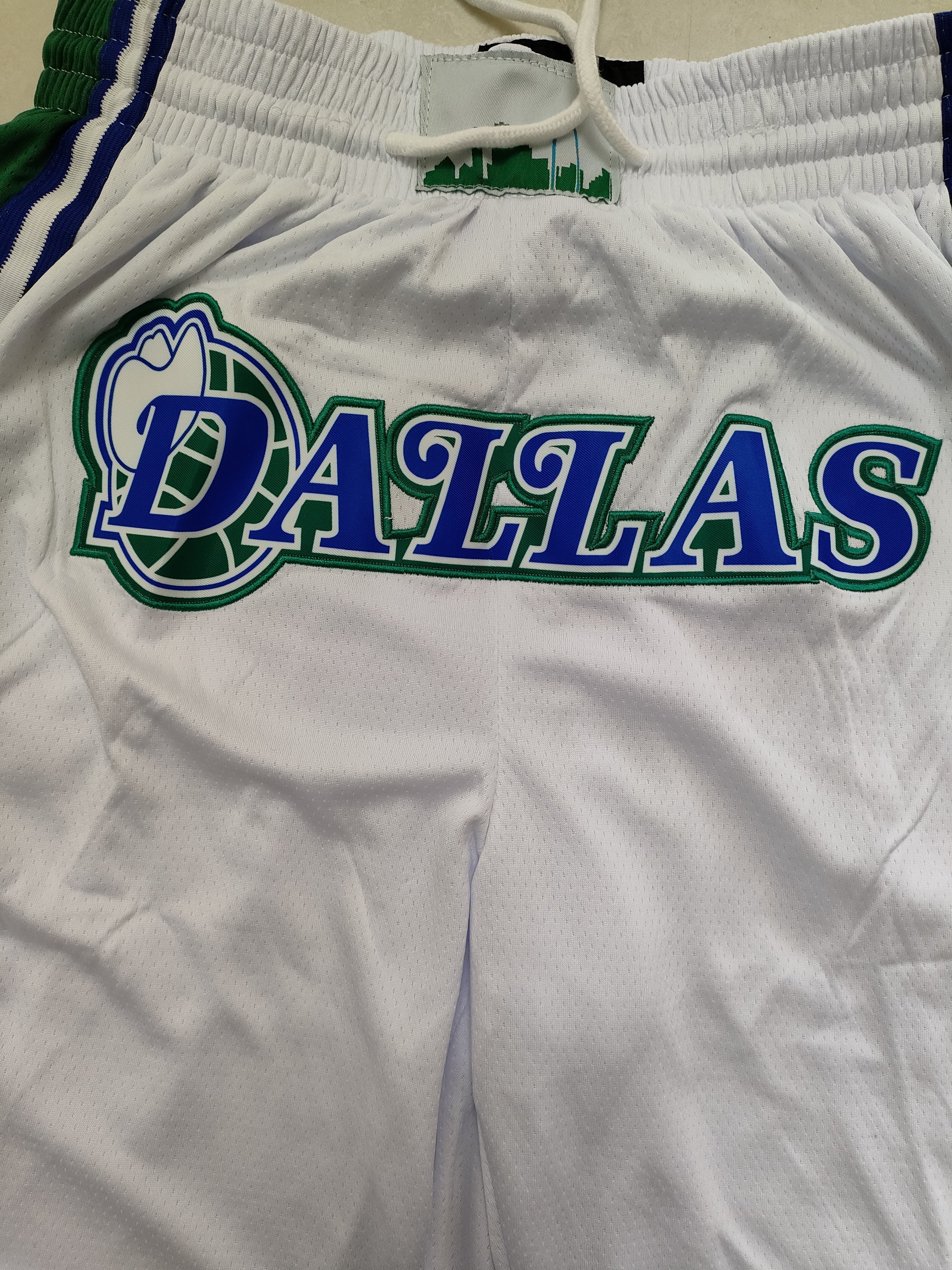 Dallas Mavericks White Pocket Pants