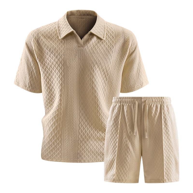 &2026 Summer 3D Fashion Suit for Men, Short-Sleeve T-Shirt, New Wide Sports Casual Two-Piece Set, levelkeen