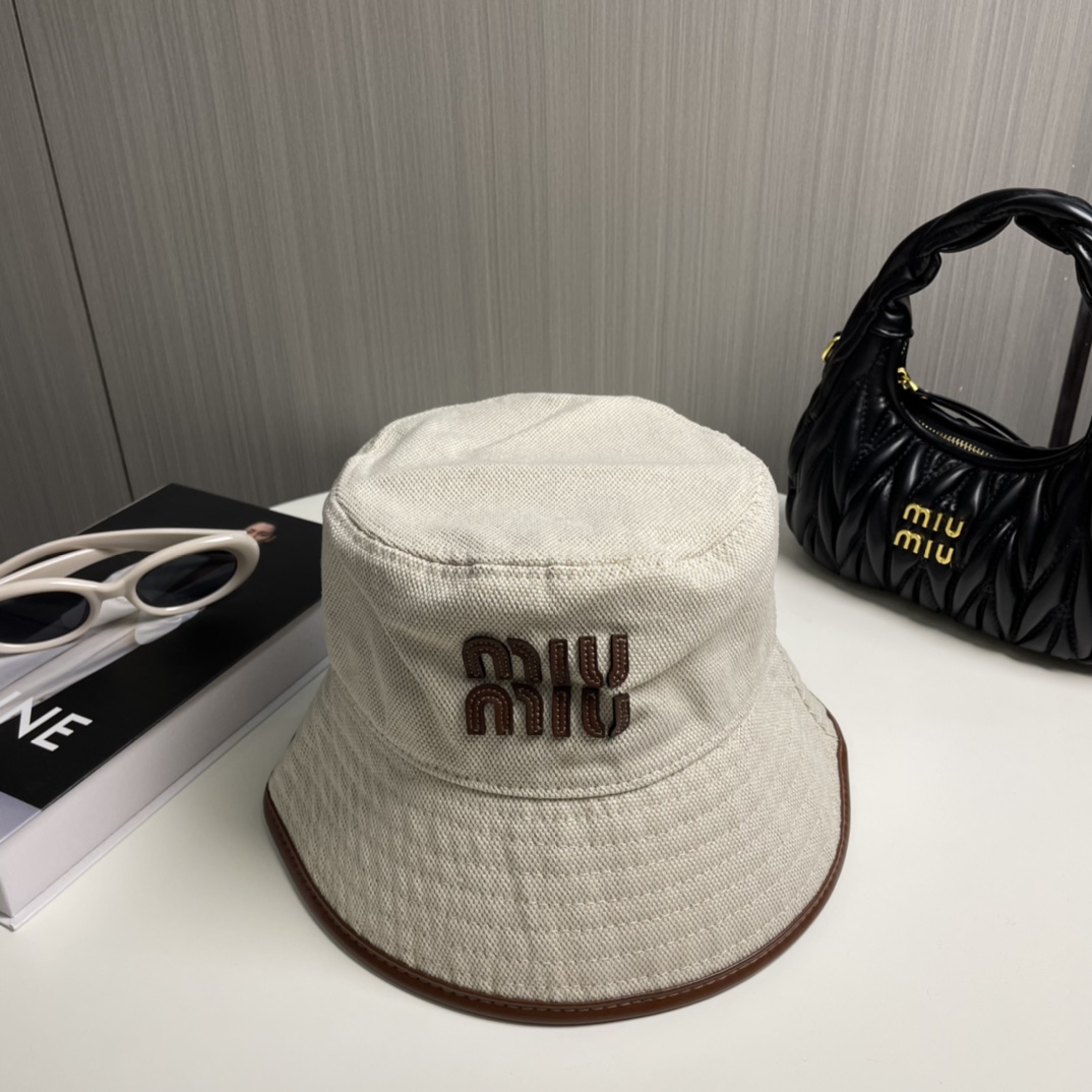 TOP Miu Miu Fisherman Hat - Beige