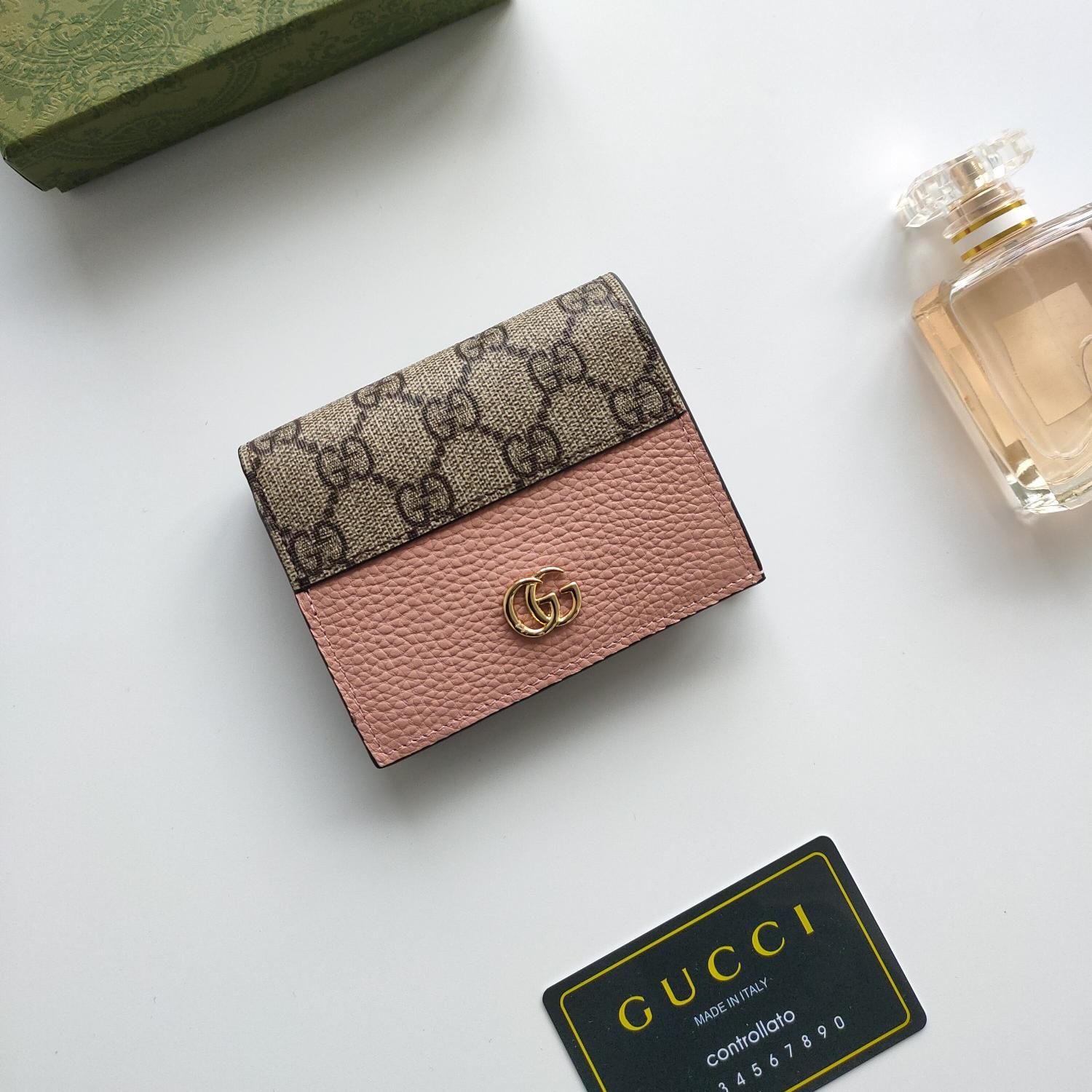 Gucci Unisex GG Marmont Card Case Wallet(Replica)
