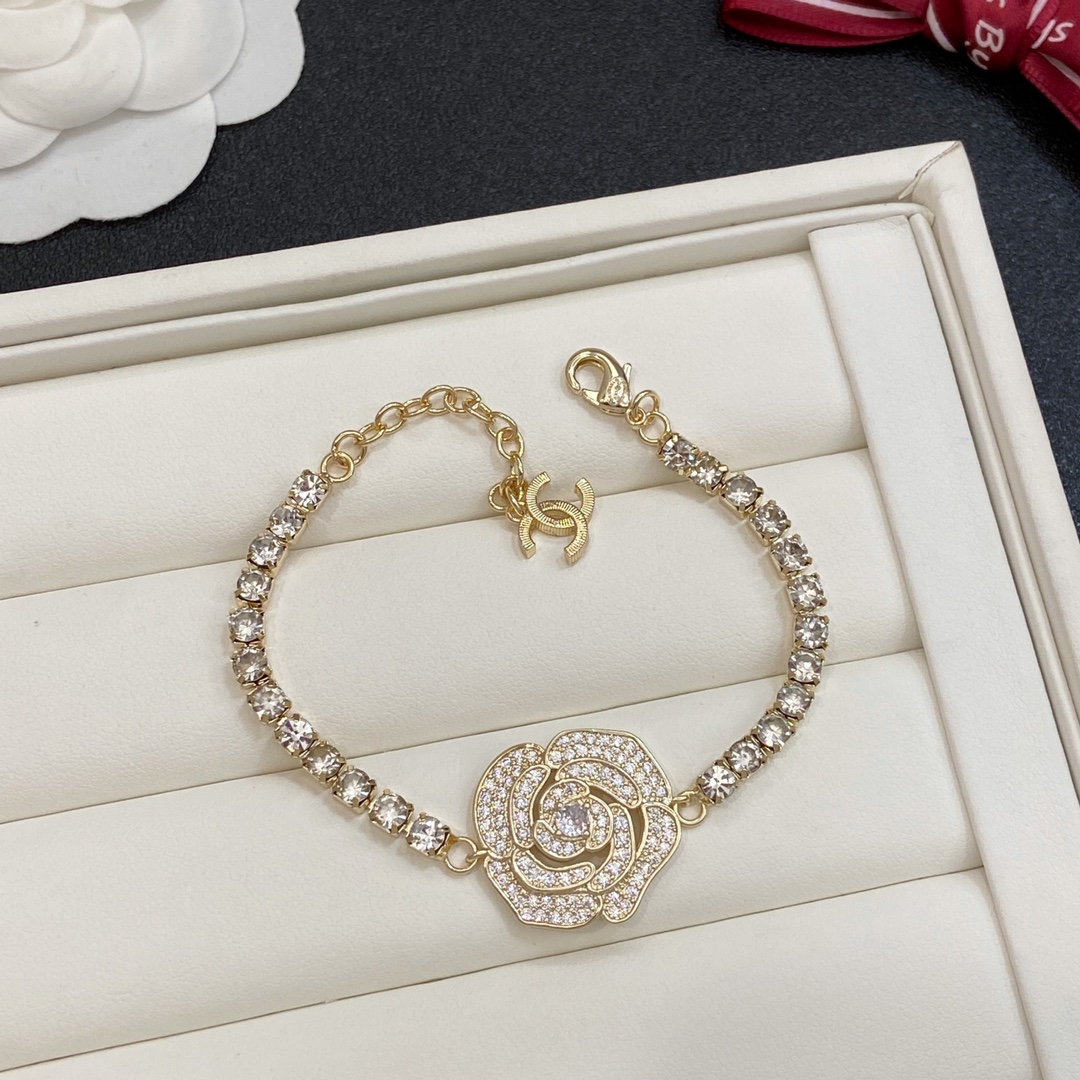 TOP CHANEL Camellia Bracelet - 2 Colors