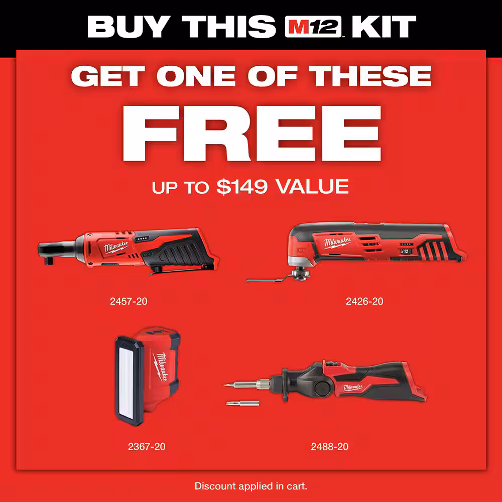 M12 FUEL 12V 3 in. Lithium-Ion Brushless Cordless Cut Off Saw Kit with One 4.0 Ah Battery Charger and Bag
