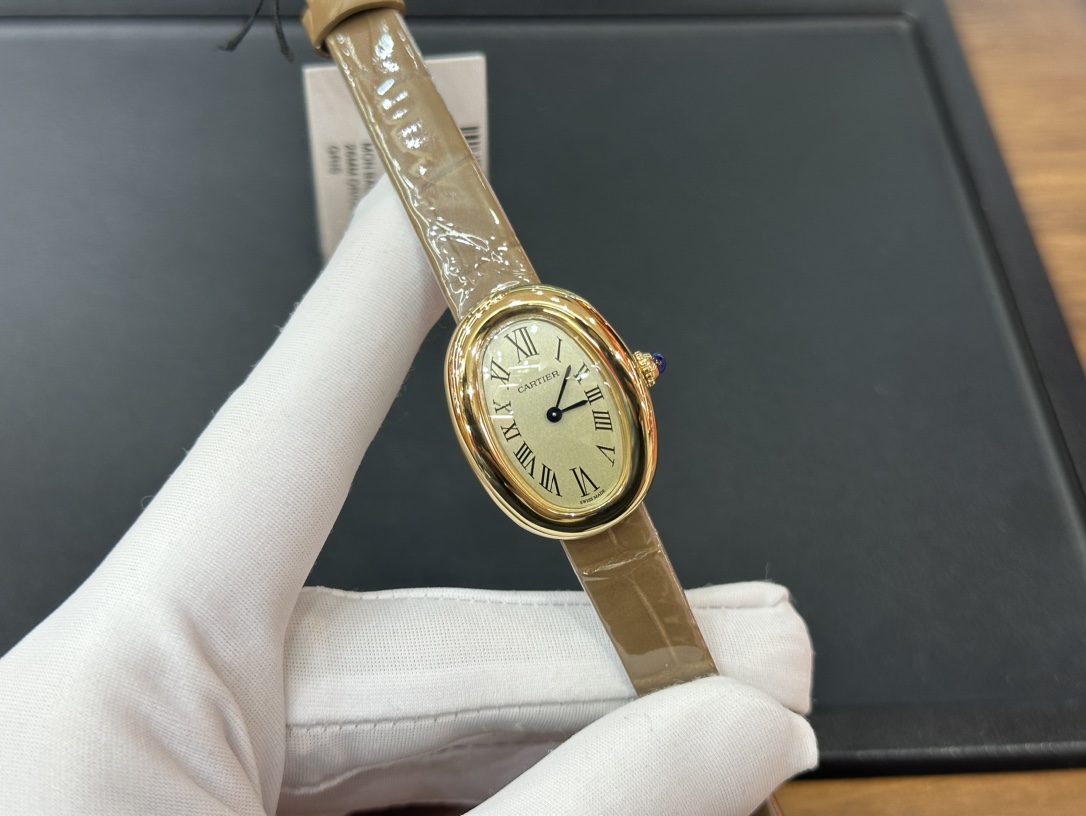 TOP Cartier Baignoire Watch - Khaki