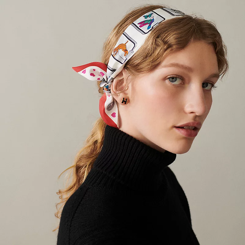 TOP HERMES Dynamic Sharing Twilly Scarf 86 x 5 cm - 4 Colours