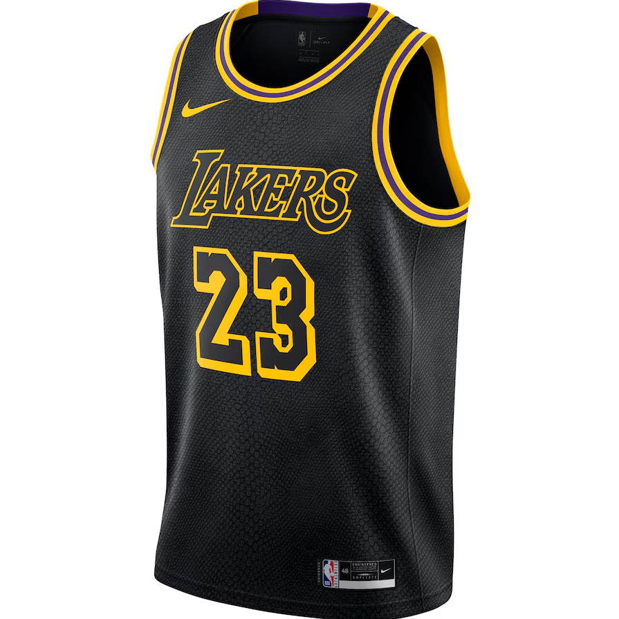 Los Angeles Lakers LeBron James Mamba Jersey - black