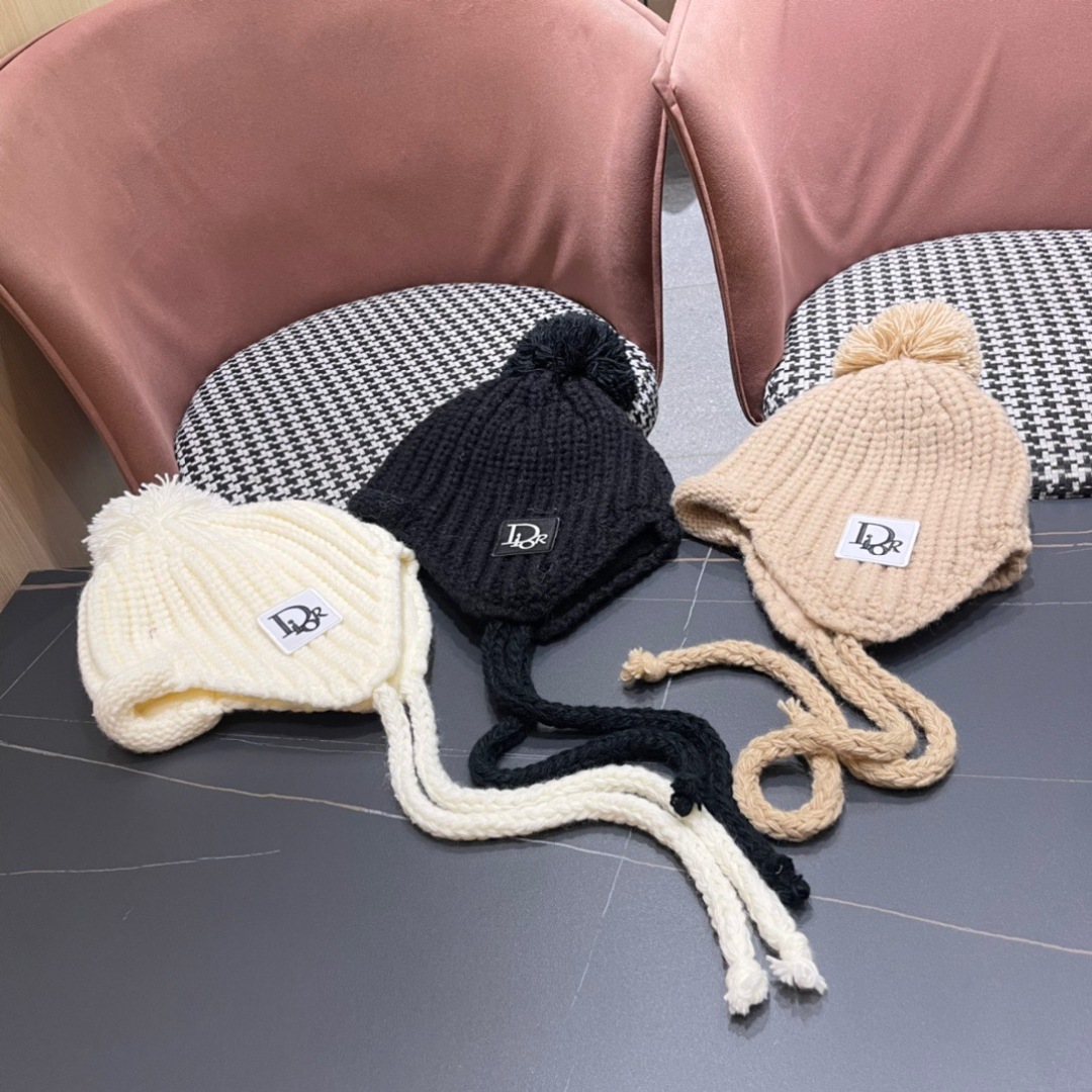 TOP Christian Dior Knitted Wool Hat - 3 Color