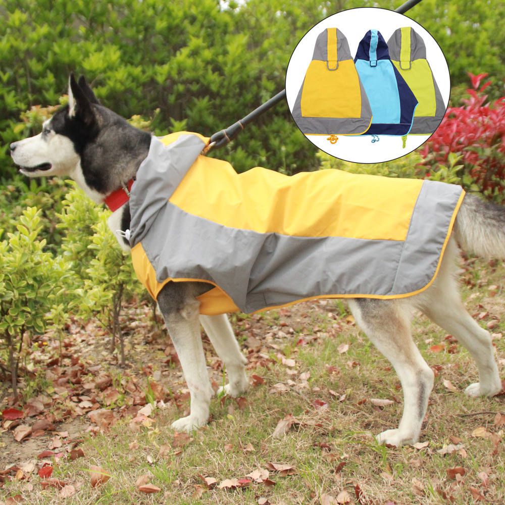Casual Outdoor Dog Raincoat Waterproof Universal Pet Raincoat for Large Dogs Golden Retriever Rain Poncho Amazon Bestseller - PawPro UK