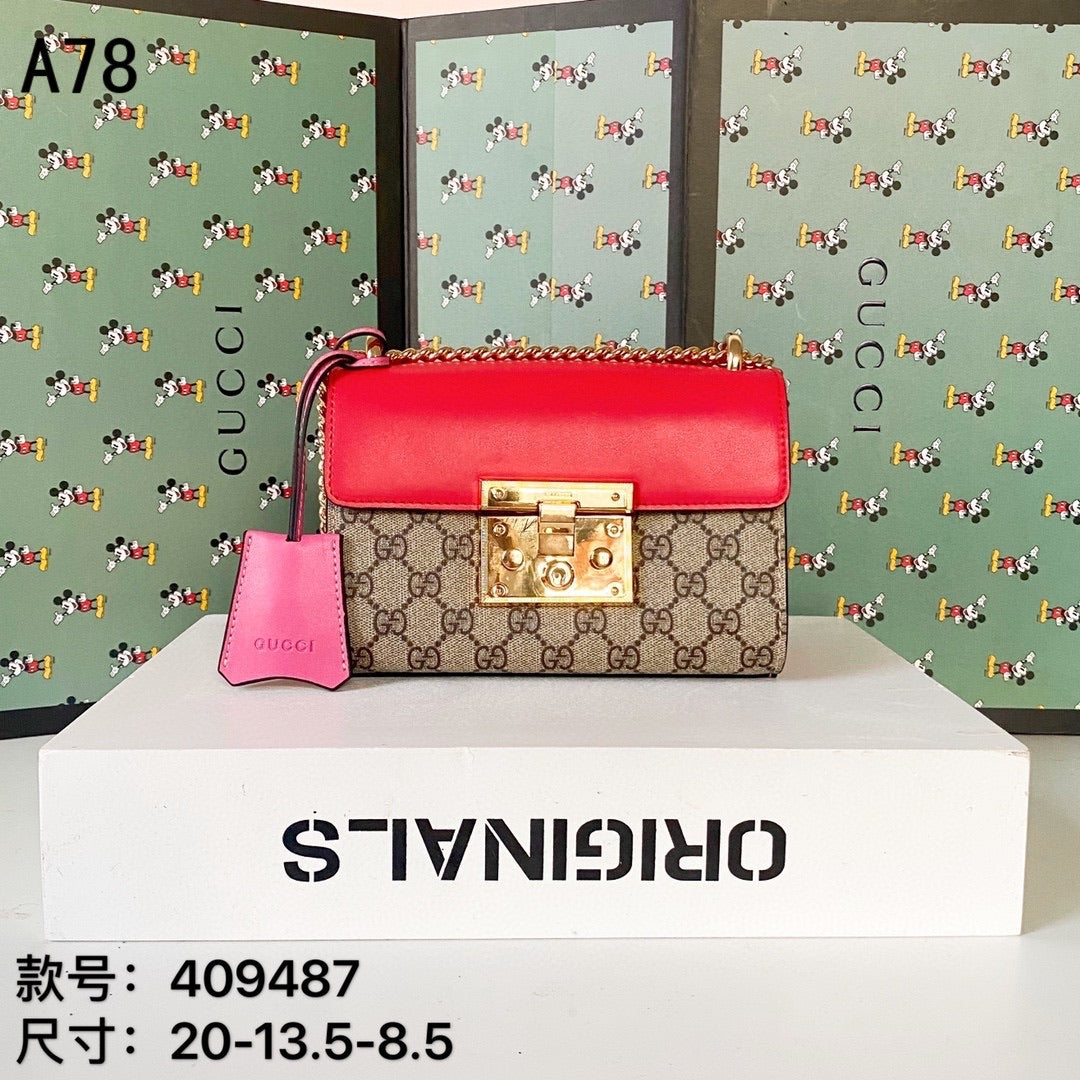 TOP GUCCI Padlock Small Shoulder Bag - PINK
