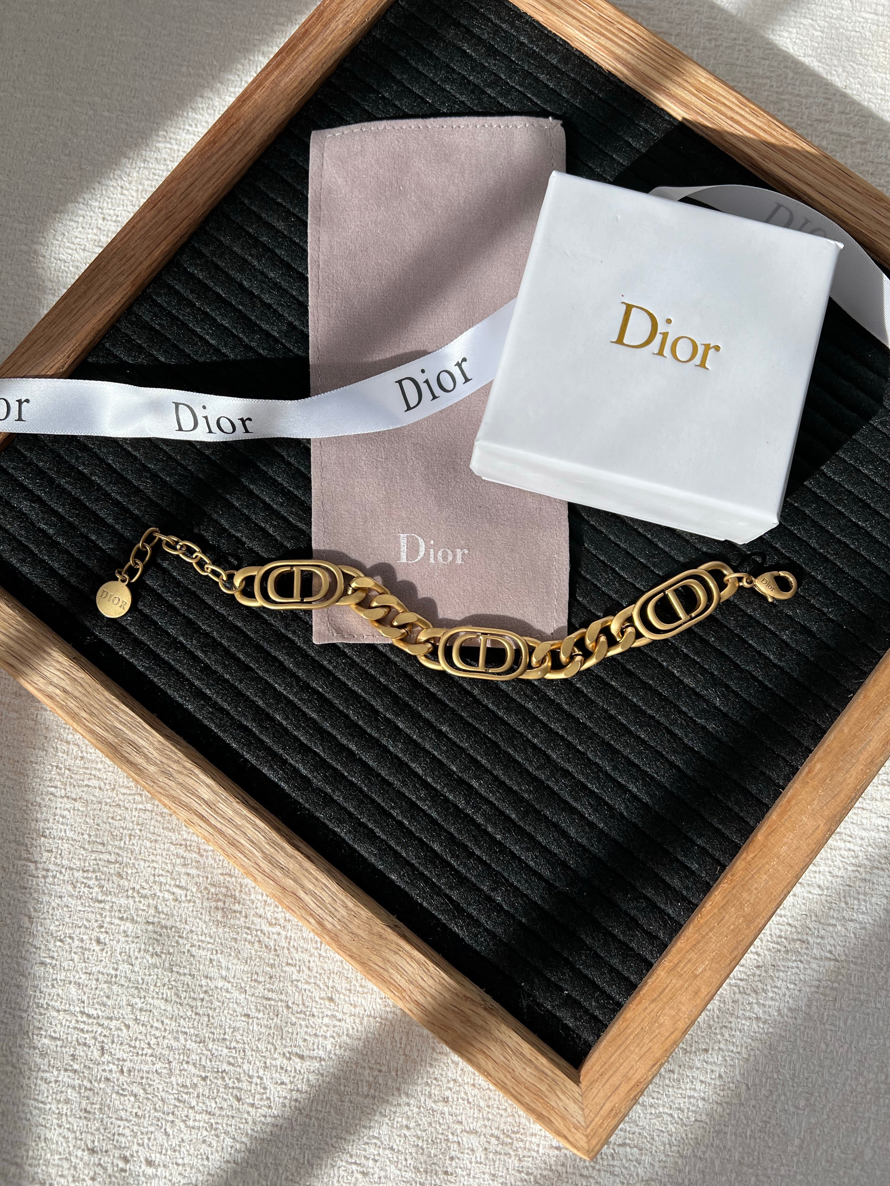 TOP Christian Dior Brass Bracelet - Gold