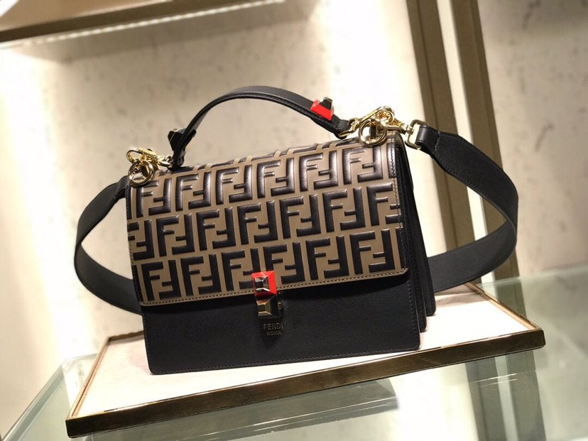 TOP FENDI Kan Medium Top Handle Bag