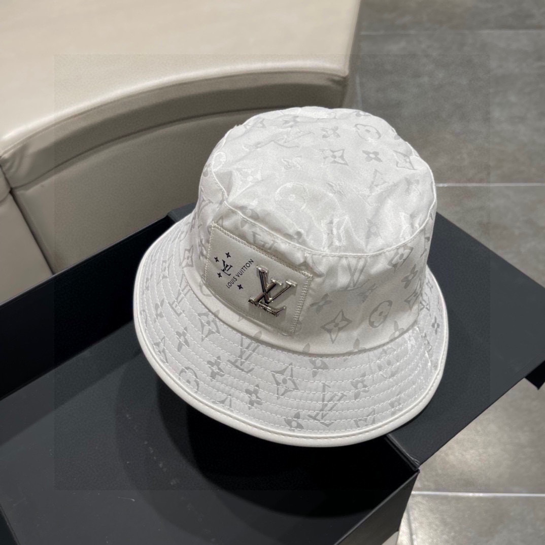 Louis Vuitton LV Exquisite Embroidered Fisherman's Hat  Sunhat （Replica）
