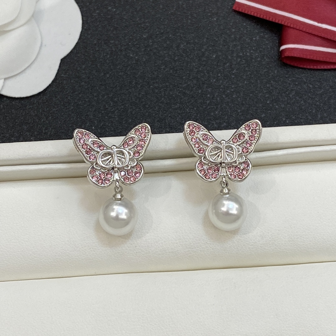 TOP Christian Dior Butterfly Earrings - 4 Colour