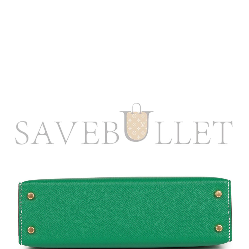HERMES MINI KELLY EPSOM GOLD HARDWARE (19*12*5.5cm)
