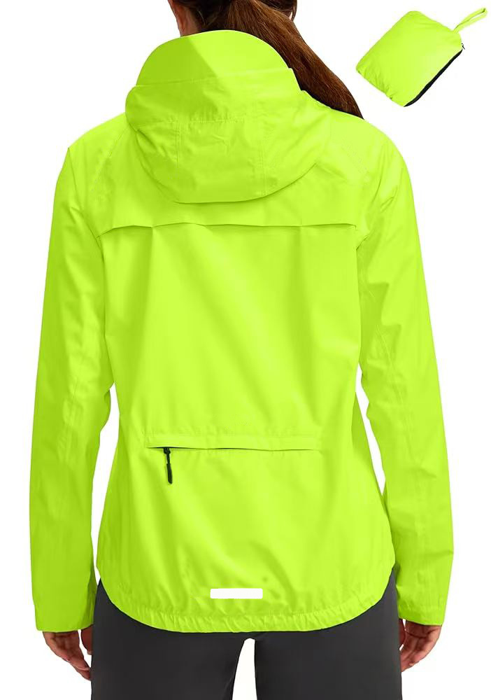 Womens Cycling Rain Jackets Waterproof Windbreaker Lightweight